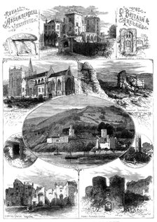 Meeting of the Royal Archaeological Institute at Exeter: places to be visited, 1873. Creator: Unknown.