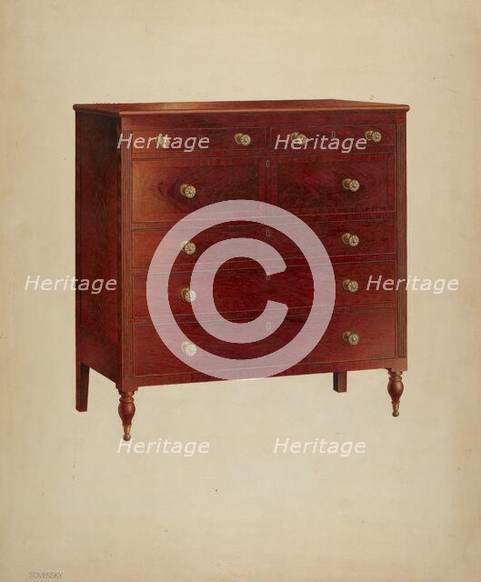 Chest of Drawers, c. 1939. Creator: Isidore Sovensky.