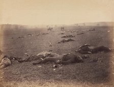 A Harvest of Death, Gettysburg, Pennsylvania, July 1863. Creator: Tim O'Sullivan.