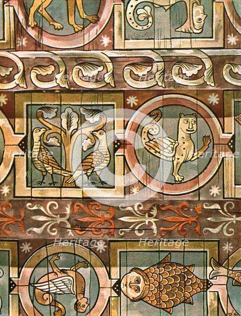Bestiary ceiling, Metz, France, (1928). Creator: Unknown.