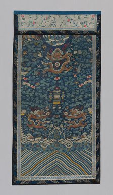 Panel (Furnishing Fabric), China, Qing dynasty (1644-1911), 1875/1900. Creator: Unknown.