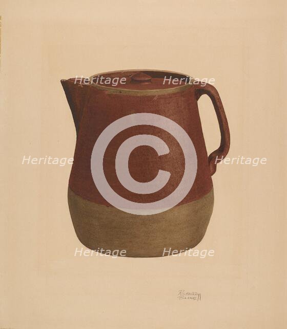 Coffee Pot, c. 1938. Creator: Richard Barnett.