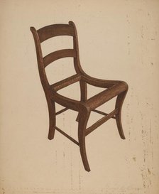 Chair (frame), c. 1940. Creator: George C. Brown.