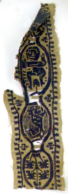 Textile Fragment, Coptic, 5th century. Creator: Unknown.