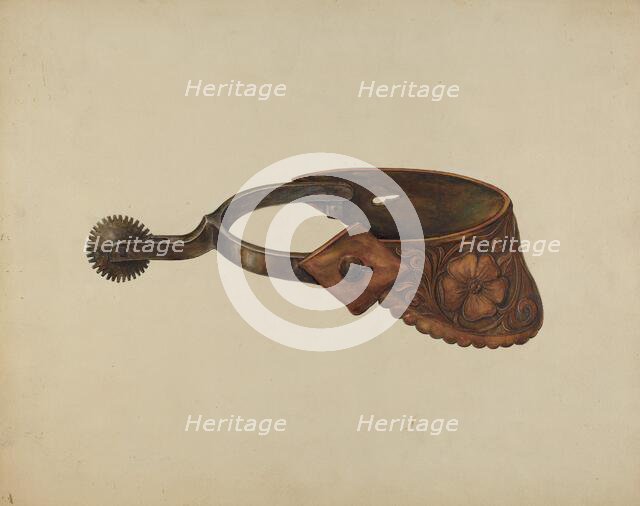 Spur, c. 1936. Creator: Gerald Transpota.