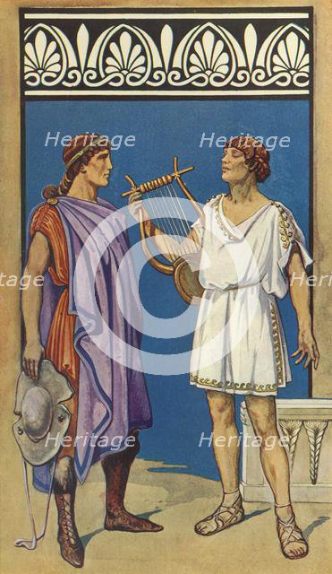 'The Crinkled Chiton and the Chlamys (left); The Chiton (right)', 1924. Creator: Herbert Norris.