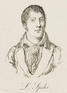 Portrait of Louis Spohr (1784-1859), c. 1830. Creator: Anonymous.