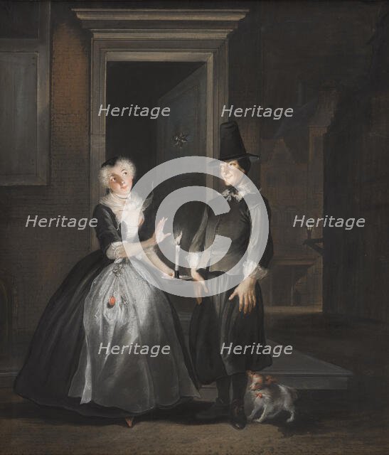 Reinier Adriaansz's Declaration of Love, c1720-1750. Creator: Cornelis Troost.