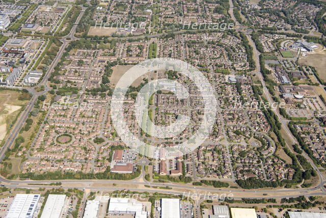 Oldbrook housing estate, Milton Keynes, 2018. Creator: Damian Grady.