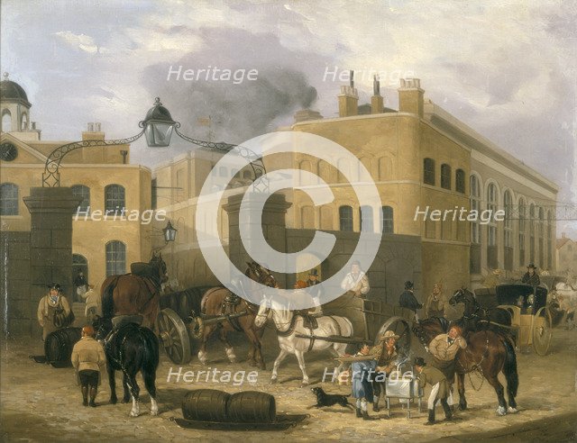 'Barclay and Perkins's Brewery in Southwark', c1840. Artist: Unknown