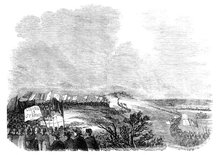 Meeting of pitmen, on Pittington Hill, 1844. Creator: Unknown.
