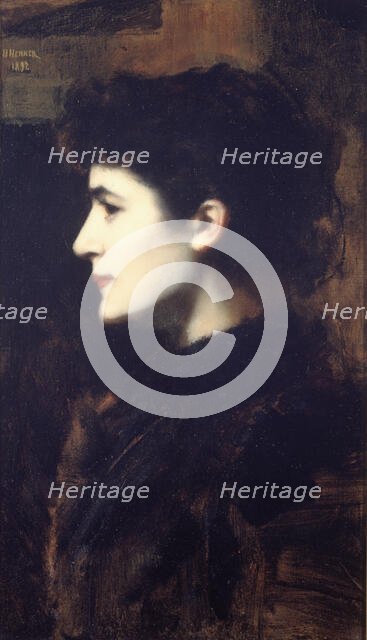 Eugénie-Marie Gadiffet-Caillard dite Germaine Dawis, 1892. Creator: Jean Jacques Henner.