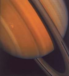 Close up of Saturn's rings, 1981. Artist: Unknown