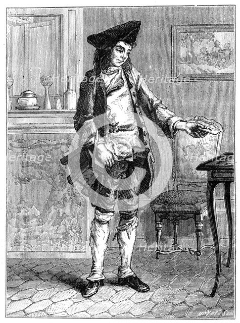 Delivering a letter, 19th century. Artist: Unknown