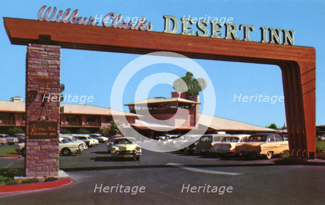 Entrance to Wilbur Clark's Desert Inn, Las Vegas, Nevada, USA, 1956. Artist: Unknown