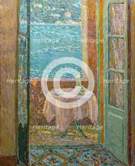 La Table de la mer, Villefranche-sur-Mer, 1920. Creator: Le Sidaner; Henri (1862-1939).