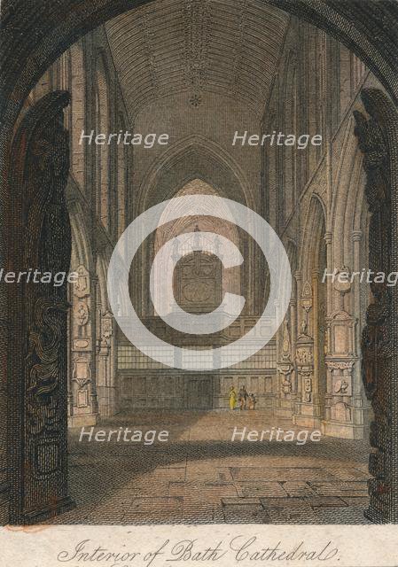 'Interior of Bath Cathedral', 19th century? Creator: Unknown.