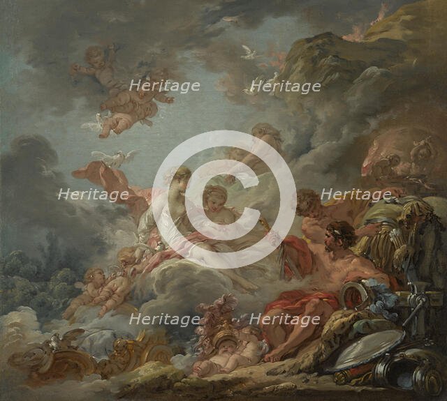 Vulcan Presenting Arms To Venus For Aeneas, 1756. Creator: Francois Boucher.