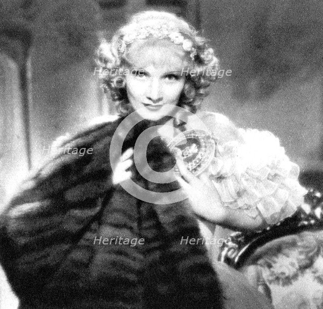 Marlene Dietrich, German born American actress, 1934-1935. Artist: Unknown