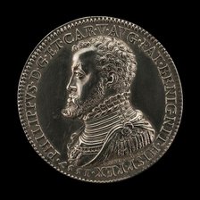 Philip II, 1527-1598, King of Spain 1556 [obverse], 1557. Creator: Gianpaolo Poggini.
