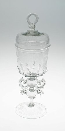 Goblet with Cover, Netherlands, c. 1685. Creator: Unknown.