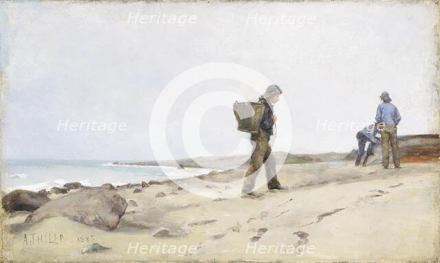 Oyster Pickers, 1885. Creator: Ada Thilen.