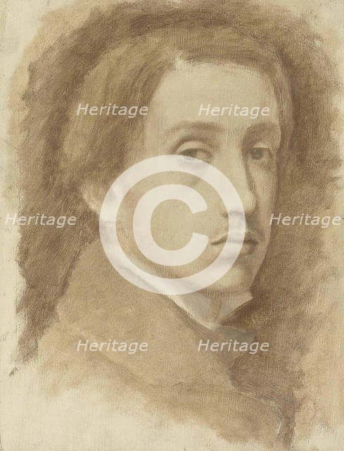 Self-Portrait, ca 1854. Creator: Degas, Edgar (1834-1917).