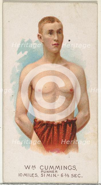 William Cummings, Runner, from World's Champions, Series 2 (N29) for Allen & Ginter Cigare..., 1888. Creator: Allen & Ginter.