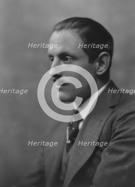 Powell, David, Mr., portrait photograph, 1916 Sept. 21. Creator: Arnold Genthe.