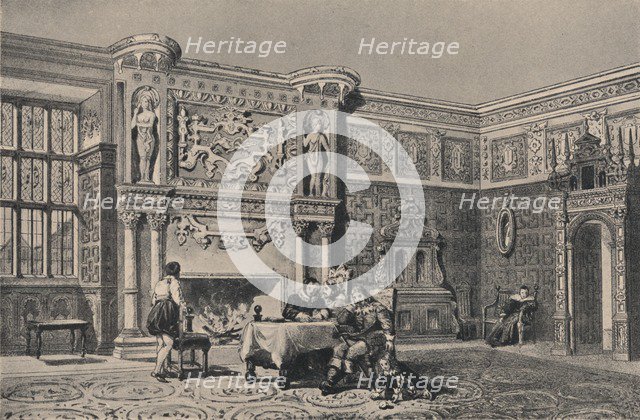 The Great Chamber, Montacute, Somerset, 1915.  Artist: Unknown.