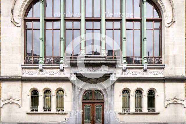 Ecole Josaphat, facing 30 Rue de la Ruche, (1907), c2014-2017. Artist: Alan John Ainsworth.