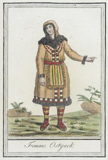 Costumes de Différents Pays, 'Femme Ostyack', c1797. Creators: Jacques Grasset de Saint-Sauveur, LF Labrousse.