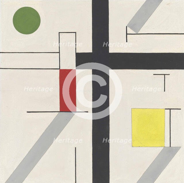 Four irregular spaces, 1932. Creator: Taeuber-Arp, Sophie (1889-1943).