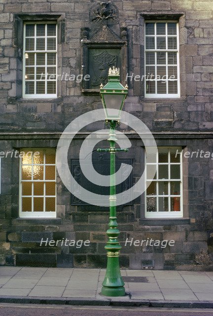 Lamppost, Edinburgh, Scotland. Artist: Tony Evans