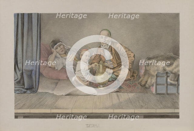 Tatars, 1862-1887. Creator: Mikhail Znamensky.