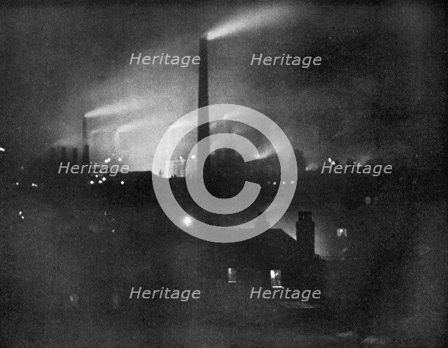 Steelworks, 1926.Artist: Edgar & Winifred Ward