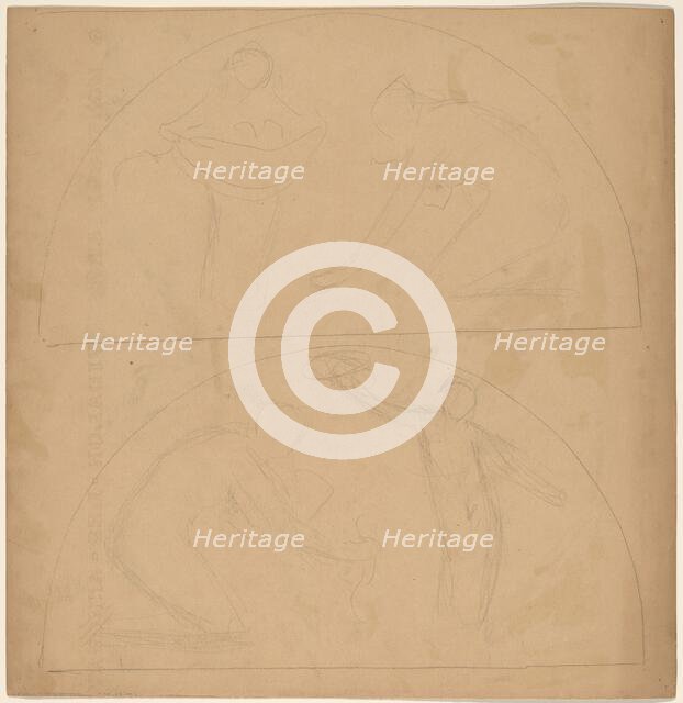 Study for a Border Design [verso], 1890/1897. Creator: Charles Sprague Pearce.