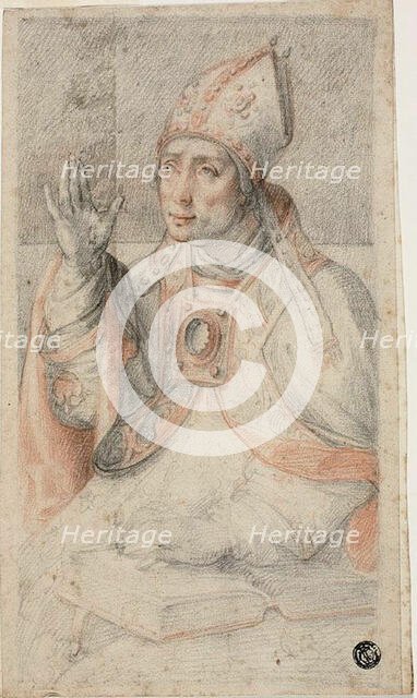 Saint Augustine, c. 1560. Creator: Federico Zuccaro.