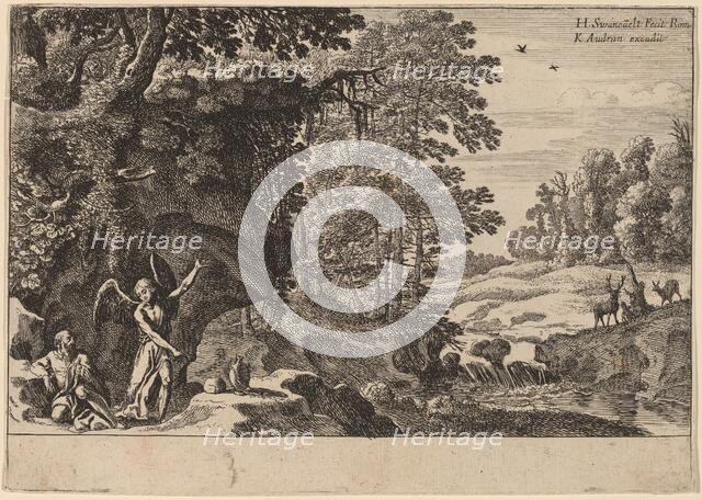 Elijah in the Wilderness. Creator: Herman van Swanevelt.