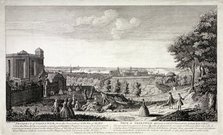 View of Greenwich from the hill in Greenwich Park, London, c1750. Artist: S Torres