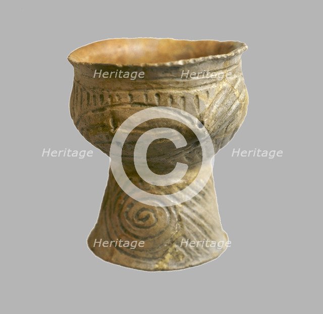 Goblet with Snakes, 4400-4100 BC. Artist: Prehistoric Russian Culture  