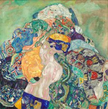 Baby (Cradle), 1917/1918. Creator: Gustav Klimt.