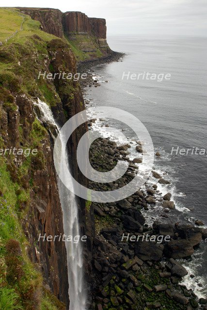 Kilt Rock and Mealt Falls, Skye, Highland, Scotland.