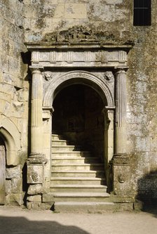 Doorway to the Great Hall, Old Wardour Castle, near Tisbury, Wiltshire, c2000s(?). Artist: Historic England Staff Photographer.