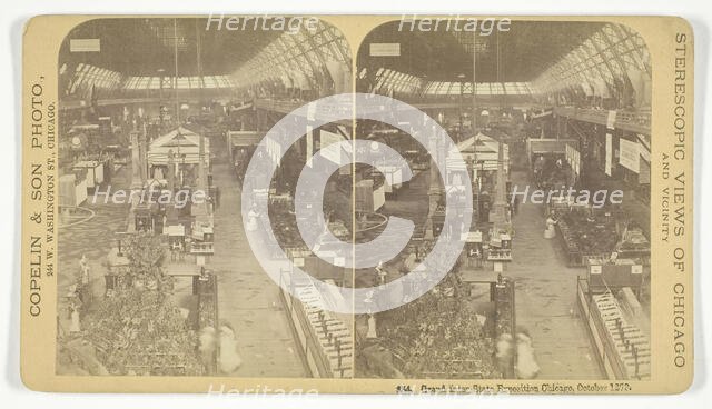 Grand Inter-State Exposition, Chicago, October 1873. Creator: Copelin & Son.