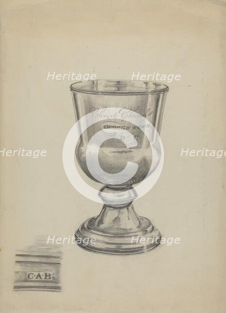 Silver Communion Cup, 1935/1942. Creator: Ella Josephine Sterling.