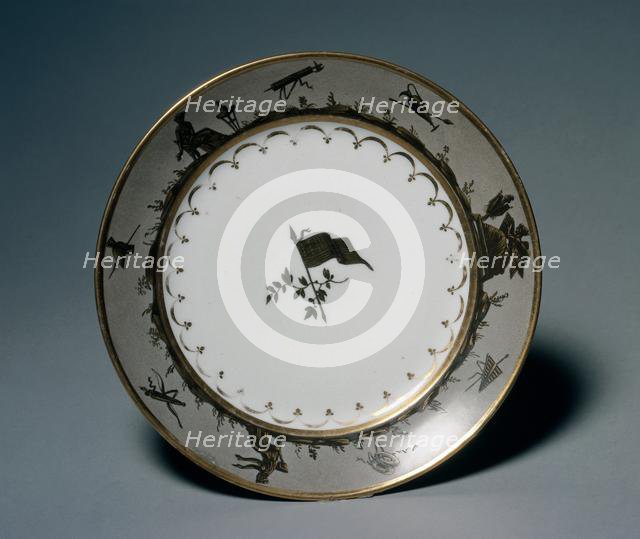 Dinner Plate, c.1805. Creator: Guérhard et Dihl (French), probably by.