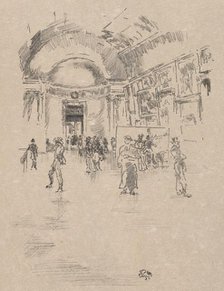 The Long Gallery, Louvre, 1894. Creator: James McNeill Whistler (American, 1834-1903).