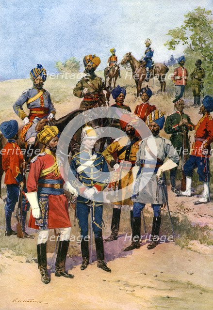 The King's 'Own' Regiments of the Indian Army.Artist: Frederic de Haenen