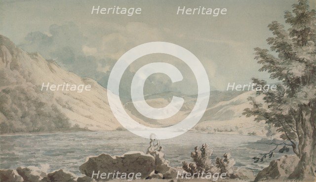 'Hawes Water, Westmorland', c1790, (1935). Artist: Edward Dayes.